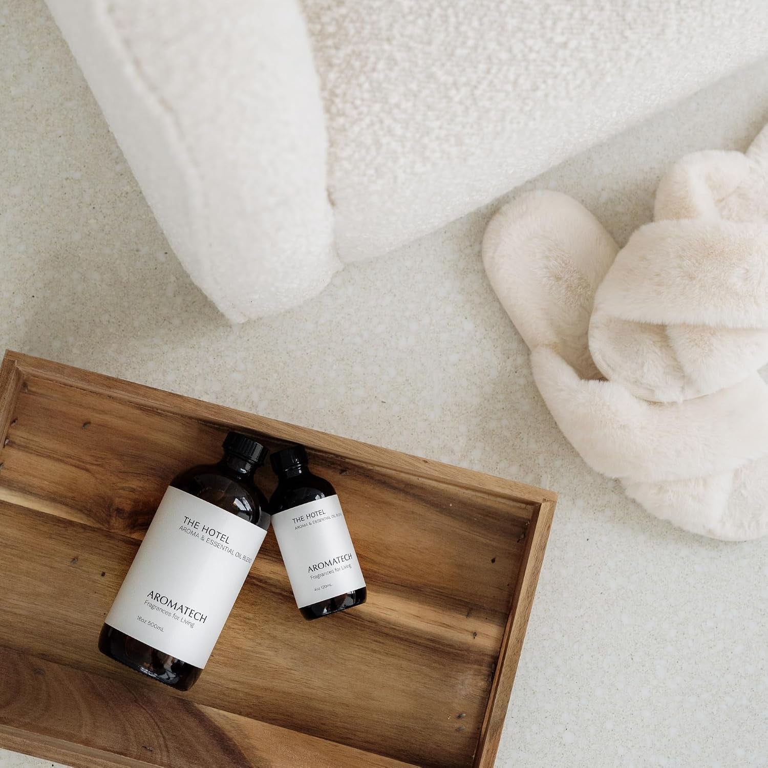 the Hotel Aroma Essential Oil Blend: Luxury Hotel Inspired Aromatherapy with Lemon, Lavender, Peach & Pine for Ultrasonic Diffusers & Nebulizers (500 Ml, the Hotel)