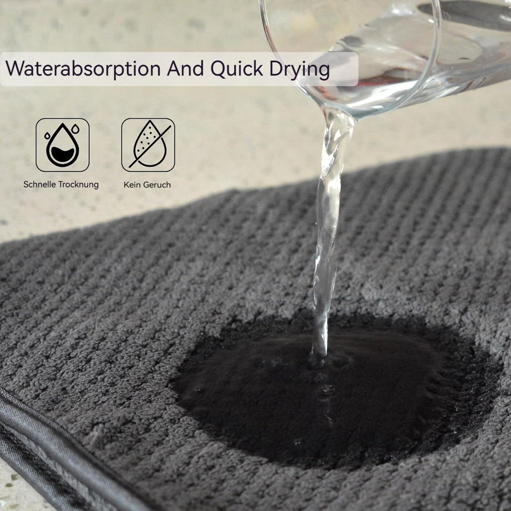 Hand Towels for Bathroom, Microfiber Face Towels, 11X20 Inch, 6 Pack | B-Grey, Soft Absorbent Wash Cloths for Spa, Hair, and Face. Quick Dry Decorative Towels Set of 6. Machine Washable