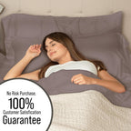 Bella Coterie | Luxury Bamboo Viscose King Size Duvet Cover Set | Organically Grown | Cooling | Ultra Soft | 8 Corner Ties | 2 Pillow Shams | 106" X 94" | No Insert [Mocha]