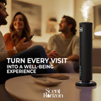 Rechargeable Waterless Diffuser, 1100 Sqft, Set 3 Diffuser Oil | All-Day Battery, No Outlets Needed – Coldair, Tower Silent, Auto Shut-Off, Night Light, Take It Anywhere, Set Hotel Oil