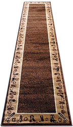 Cowboy Runner Area Rug Design L 375 (2 Feet 4 Inch X 10 Feet 9 Inch) Runner