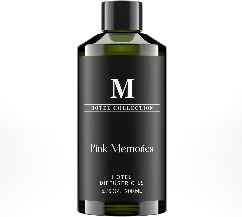 Hotel Collection Diffuser Oil-Pink Memories, 6.76 Fl Oz (200Ml), Home Luxury Aroma & Hotel Fragrance Diffuser Oil- Essential Oils for Aromatherapy Bigger Bottle, Longer Lasting Aroma