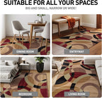 Abstract Circles Contemporary Runner Rug Multi 2' X 7'2"