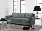 Harrington 80.3" Sofa, Transitional Modern, Pocket Coil Comfort, Easy Assembly, Microfiber Fabric, Dark Grey