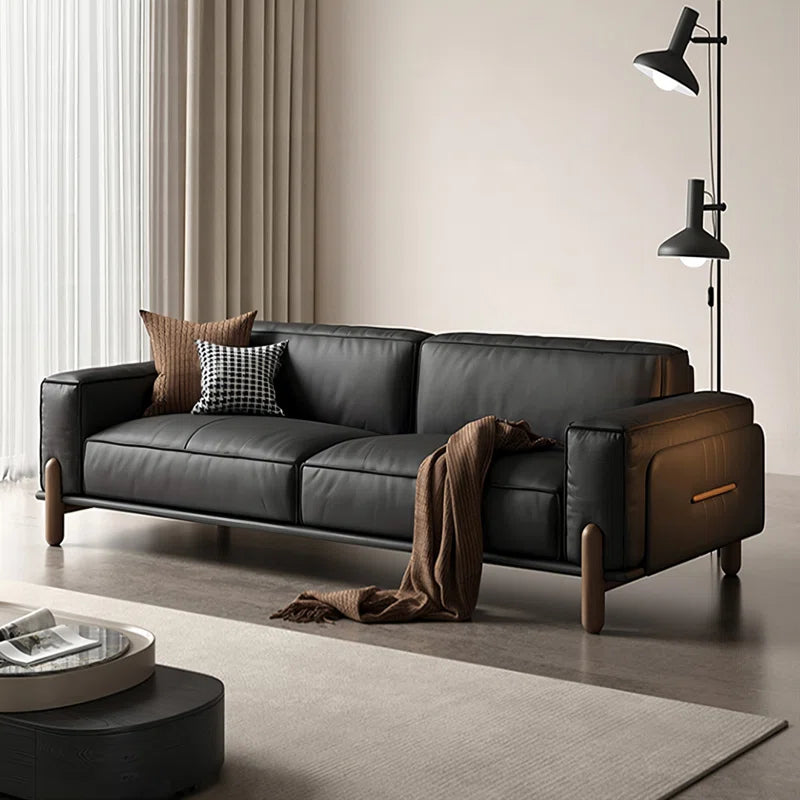 Genuine Leather Standard Sofa Cushion Couch