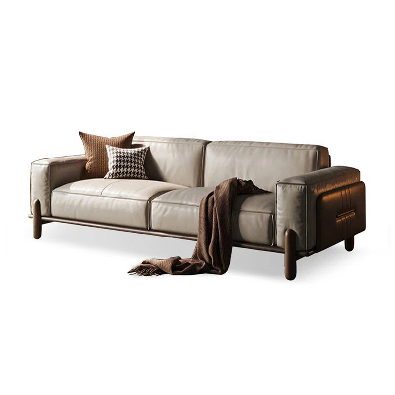 Genuine Leather Standard Sofa Cushion Couch