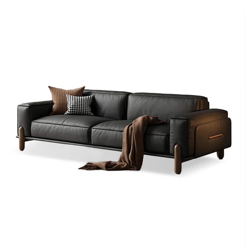 Genuine Leather Standard Sofa Cushion Couch