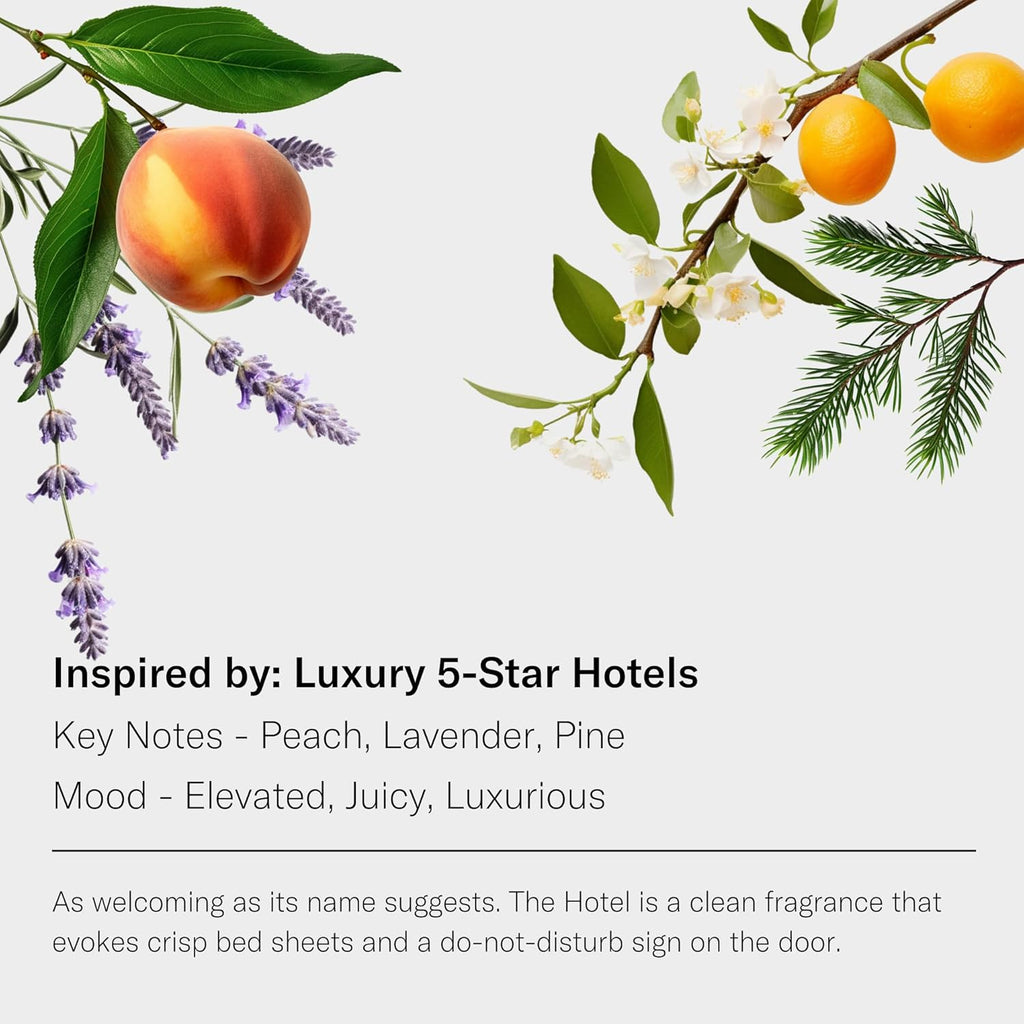 the Hotel Aroma Essential Oil Blend: Luxury Hotel Inspired Aromatherapy with Lemon, Lavender, Peach & Pine for Ultrasonic Diffusers & Nebulizers (500 Ml, the Hotel)