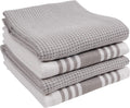 Kitchen Towels, Set of 4 Absorbent, Durable and Soft Towels | Perfect for Kitchen Messes and Drying Dishes, 18 X 28 – Inches, Drizzle, Small