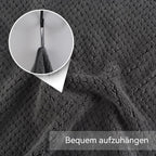 Hand Towels for Bathroom, Microfiber Face Towels, 11X20 Inch, 6 Pack | B-Grey, Soft Absorbent Wash Cloths for Spa, Hair, and Face. Quick Dry Decorative Towels Set of 6. Machine Washable