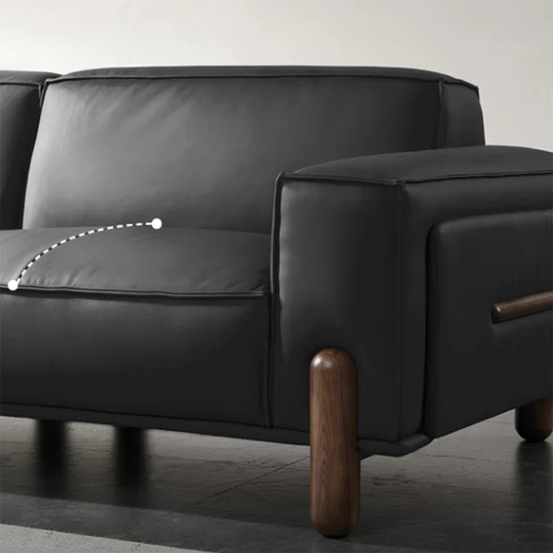 Genuine Leather Standard Sofa Cushion Couch