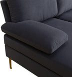 Modular Sectional Sofa, U-Shaped Couch with Pillow, Comfy Cozy Corner Sofas for Modern Living Room/Bedroom/Office/Apartment, Off-Grey Flannel