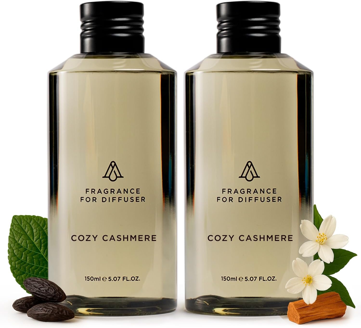 Hotel Scents Cozy Cashmere 5 Fl Oz (2 Pack), Luxury Aroma & Hotel Fragrance Diffuser Oil- Hotel Diffuser Oil for Aromatherapy- USA Made, Bigger Bottle, Bolder Aroma & Longer Lasting