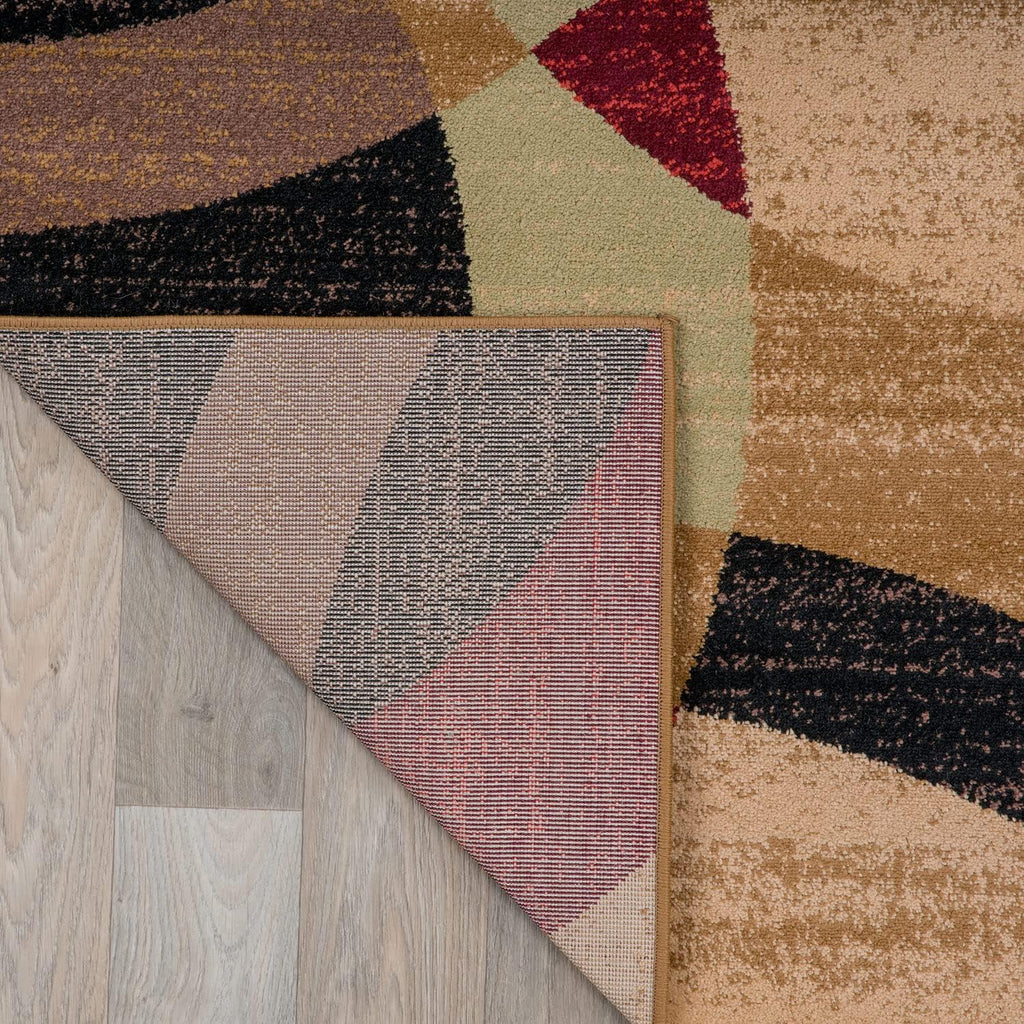 Abstract Circles Contemporary Runner Rug Multi 2' X 7'2"