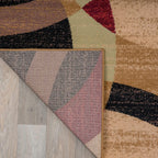 Abstract Circles Contemporary Runner Rug Multi 2' X 7'2"