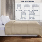 Viscose from Bamboo Comforter Twin Size, Cooling Lightweight Duvet Insert, Organic Natural Summer Bedding Blanket for Hot Sleepers,8 Corner Tabs 90" L X 65" W