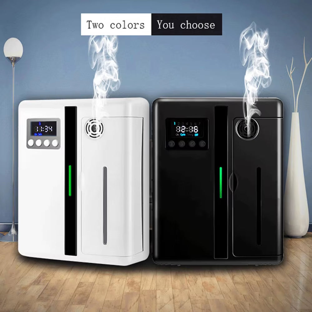 Scent Machine Aroma Diffuser Wall Mounted Hotel 160ML Aroma Diffuser with Fan inside for Large Area Hotel Lobby Home Fragrance