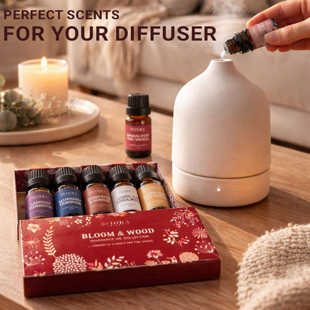 Premium Fragrance Oil Set for Candle Making, Soap, Wax Melts and Diffusers | Highly Concentrated Scented Oils for Home Fragrance, Long Lasting Aroma Oils Gift Set for Diffusers & DIY, Selfcare Gift