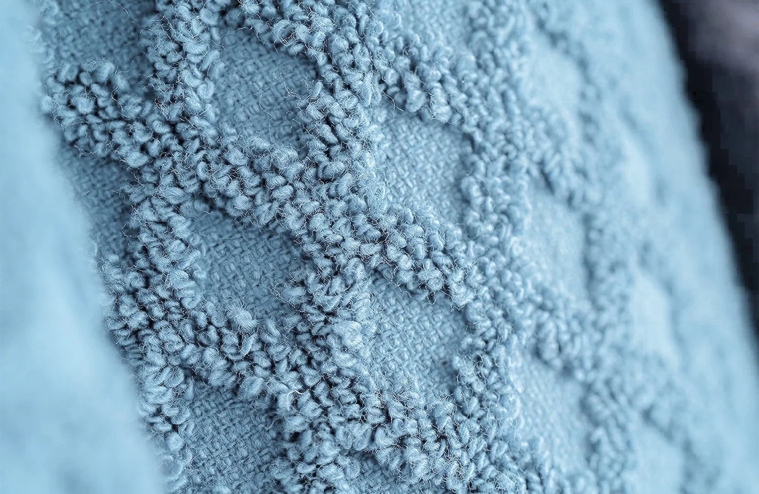 8-Piece Cotton Bath Towel Set with Diamond Waffle Design in Gray