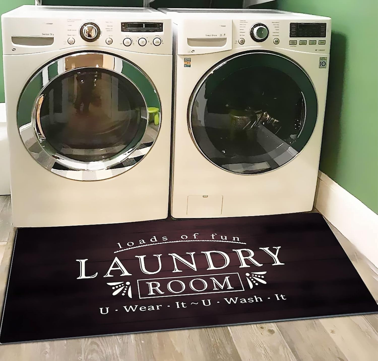 Anti-Fatigue Comfortable Laundry Room Rugs Non-Slip Farmhouse Laundry Area Runner Rug for Washroom Laundry Room Bathroom Kitchen 20''×59''