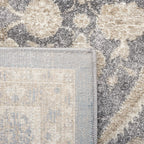 SAFAVIEH Sofia Collection 6'7" round Dark Grey/Beige SOF378F Vintage Oriental Distressed Non-Shedding Entryway Foyer Living Room Bedroom Kitchen Area Rug