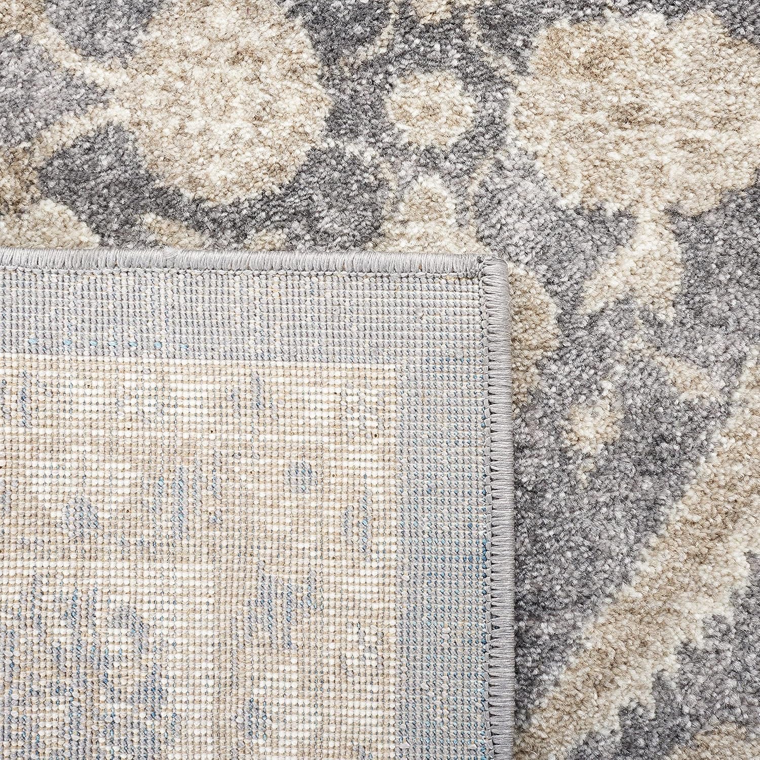 SAFAVIEH Sofia Collection 6'7" round Dark Grey/Beige SOF378F Vintage Oriental Distressed Non-Shedding Entryway Foyer Living Room Bedroom Kitchen Area Rug