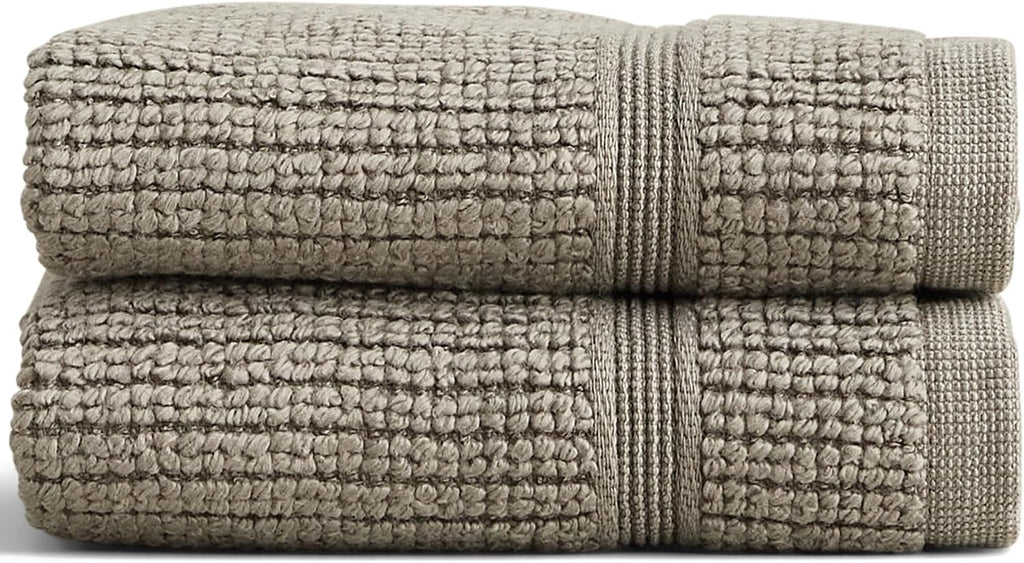 Preston Lane Douro Washcloth Set – 2 Pack Luxury Cotton Towels, Ultra Soft & Absorbent, Quick-Dry Spa-Quality Bathroom Towels, Made in Portugal, Eucalyptus 12 X 12