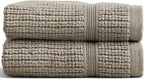 Preston Lane Douro Washcloth Set – 2 Pack Luxury Cotton Towels, Ultra Soft & Absorbent, Quick-Dry Spa-Quality Bathroom Towels, Made in Portugal, Eucalyptus 12 X 12