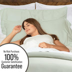 Bella Coterie | Luxury Bamboo Viscose California King Size Duvet Cover Set | Organically Grown | Cooling | Ultra Soft | 8 Corner Ties | 2 Pillow Shams | 94" X 106" | No Insert [Sea Glass]
