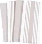 Kitchen Towels, Set of 4 Absorbent, Durable and Soft Towels | Perfect for Kitchen Messes and Drying Dishes, 18 X 28 – Inches, Drizzle, Small