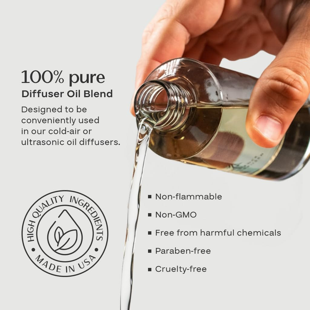 Hotel Scents Santal 5.07 Fl Oz (150Ml), Home Luxury Aroma & Hotel Fragrance Diffuser Oil- Hotel Diffuser Oil for Aromatherapy- USA Made, Bigger Bottle, Bolder Aroma & Longer Lasting